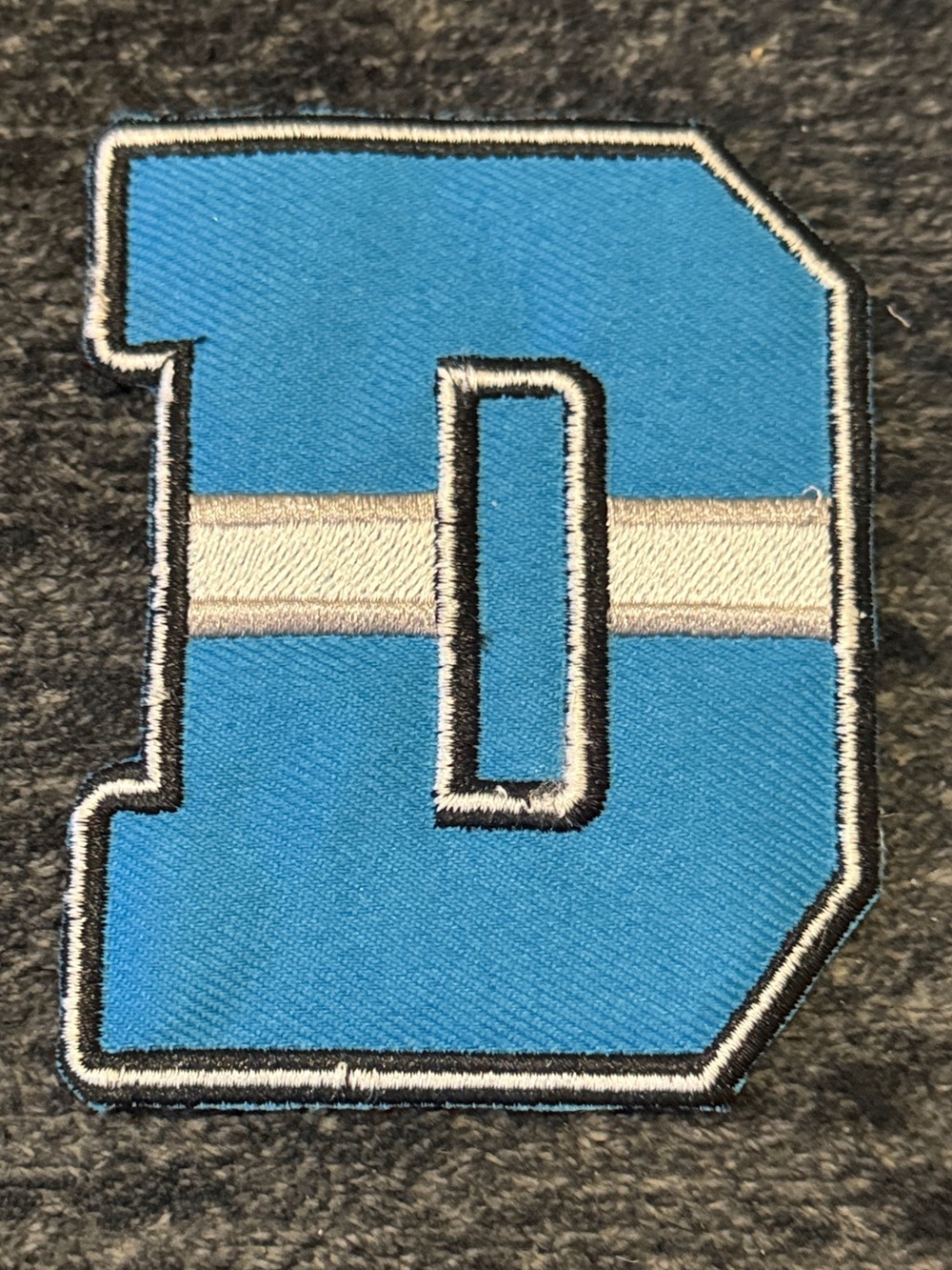 Detroit Logo Football Jersey Parody Embroidered Iron On Patch